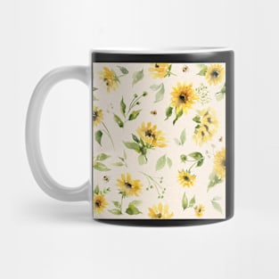 Sunflowers and Bees Mug